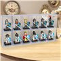 Vitrine de Figurines, Banaone Boîte D'affichage de Blocs de Construction en Acrylique Empilable, Étui de Rangement D'affichage d