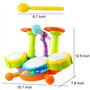 Batterie Jouet Bebe 1 an - Instrument de Musique Bebe Tambour Enfant Jouet Enfant 1 Ans, Jeux Bebe ÉIdée Noel Cadeau Enfant 1 2 