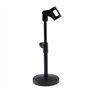 OTOTEC Portable Support de Micro Réglable en Hauteur pour Microphone Support Pied de Table Rond Stable avec Pince Réunions
