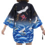 G-LIKE Kimono japonais d'été - Vêtement traditionnel Haori en plumes - Robe de surveste solaire - Style antique - Chemise de nui