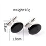 YKKJ Boutons de Manchette,Bouton de Manchette Homme 1 Paires Boutons de Manchette de Mariage pour Hommes Chemise Business Mariag