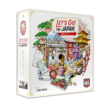 Alderac Entertainment | Let's Go! au Japon - Jeu de Société en Anglais pour Toute la Famille | Jeu Compétitif pour 1 à 4 Joueurs