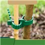 Lot de 10 Pièces À Toute épreuve Attaches Végétales, 24cm Bretelles Ajustables pour Arbres Liens pour Plantes De Jardin Interloc