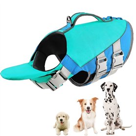 Little Bean Gilet de sauvetage réglable pour chien avec flottabilité supérieure et poignée de sauvetage pour chien, bateau, nata Little Bean Gilet de sauvetage réglable pour chien avec flottabilité supérieure et poignée de sauvetage pour chien