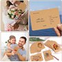 Cartes en Papier Kraft,50 Pièces 10x15 cm Cartes Postales Vierges en Papier kraft,Carte en Papier dur à étiquette DIY,pour Carte