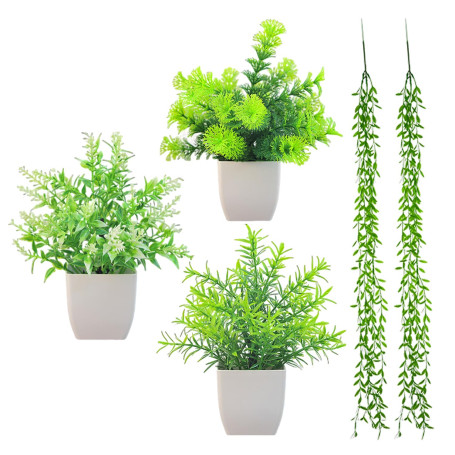 3 Morceaux De Pots De Plantes Décoratifs