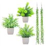 3 Morceaux De Pots De Plantes Décoratifs