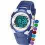 Juboos Montre Enfant avec Bracelet Imprimé et 7 Lumières Colorées