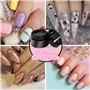 2 * 15 ML Solide Gel de Colle, gel nail art, Longue Durée Facile à Utiliser Gel de Colle à Ongles, Ongles pour Décoration Adhési