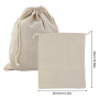 REBECCAGIBSON Lot de 8 sacs en coton avec cordon de serrage - 25 x 30 cm - Sac en tissu à peindre - Sac de rangement en coton po
