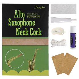 Accessoires pour saxophone alto - Kit de rechange pour bouchon en liège pour saxophone alto - 2 bouchons de saxophone - Colle -  Accessoires pour saxophone alto - Kit de rechange pour bouchon en liège pour saxophone alto - 2 bouchons de saxophone - Colle -