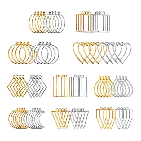 SLAXJNE Cadre De Pendentif en Métal 80Pcs