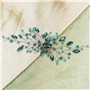 1 Pièce Pince À Cheveux Diamant Vert Accessoires De Cheveux De Mariage Pince À Cheveux De Mariée Rétro Peigne À Cheveux Femmes A