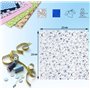 Ambesty 42pcs Tissus Coton, 25 x 25cm Multi-Couleurs DIY Tissus à Coudre, Couture Quilting Patchwork Paquet de Tissu Vêtements S