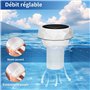 Vankarr Diffuseur Chlore Piscine avec Lumière Solaire LED, Flotteur Chlore Piscine avec Télécommande, Distributeur de Chlore pou