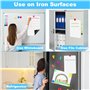 VFANDV A4 Tableau Blanc Magnetique, Tableau Blanc Effacable avec 4 Marqueurs, 1 Gomme, 6 Aimants Frigo Tableau Blanc Mémo Aimant