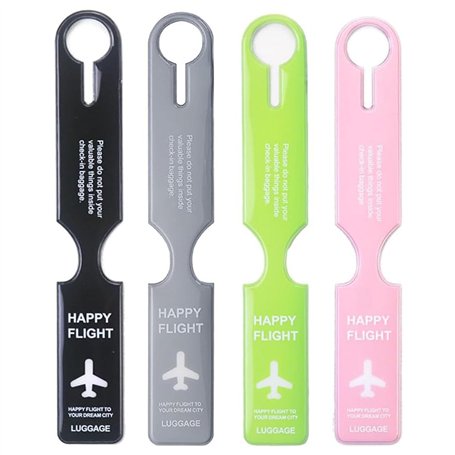 4 Pièces Etiquette Bagage Étiquette Nom