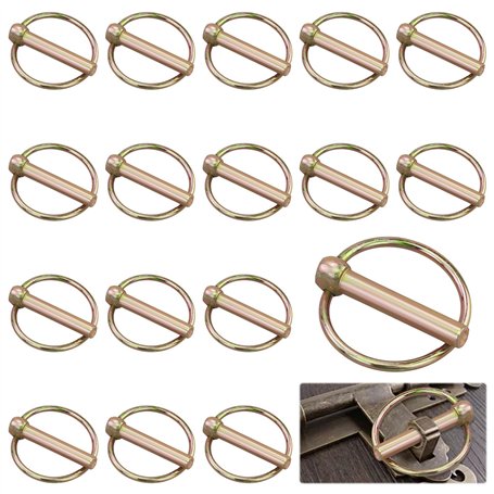 Lot de 17 goupilles pliantes avec anneau