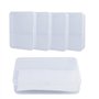 EASYKEENECOM Lot de 5 boîtes de rangement vides en plastique transparent pour cartes bancaires