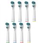 Lot de 8 têtes de brosse à dents électriques compatibles avec Braun Oralb Dual Clean