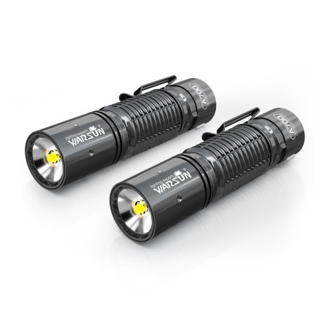 WARSUN Lot de 2 lampes de poche LED rechargeables