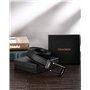 CHAOREN Ceinture Homme Cuir, Ceinture Cuir Pleine Fleur 1,5" avec Cadeau Box, Ceinture Cuir 100% Italien pour Jeans