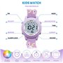 HMJIA Montre Enfant Garcon, Montre Enfant Fille pour 3-12 Ans, Montre Enfant étanche 3ATM avec Alarme/Date/Chronomètre/LED (LED
