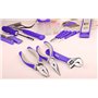 P & K Kit d'outils de 141 pièces violets avec sac pratique | Parfait pour les réparations précises et les projets de bricolage d