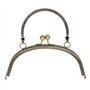 HEALLILY sac à main en métal cadre rétro sac à main fermoir serrure porte-monnaie poignée pour accessoires de couture bricolage
