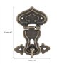 10 Pcs Vintage Hasp Box Hasp Lock Latch Décoratif Rétro Bronze Gravé Designs Hasp Treasures Boîtes Hasp Lock avec Vis pour Boîte