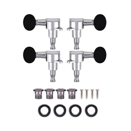 2L2R Ukulele Tuning Pegs Alliage de Zinc Précisément Ukulele Verrouillage Tuners Mécaniques pour Ukulele String Tuning