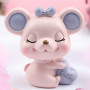 Healifty Figurine Souris Miniature résine Animal Sculpture Statue Articles Ornements pour la décoration de Bureau à Domicile (Ro