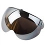 Wopohy Visière de Casque Bouton-Poussoir Universel 3 Protection Contre Le Soleil Coupe-Vent Casque de Moto rétro Demi-Visage Vis