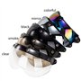 Wopohy Visière de Casque Bouton-Poussoir Universel 3 Protection Contre Le Soleil Coupe-Vent Casque de Moto rétro Demi-Visage Vis