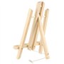 HAKZEON Lot de 6 Chevalets de Table en Bois avec Barre Mobile, 30 cm Chevalet Pliable en Bois pour Peintures, Dessins, Photos En
