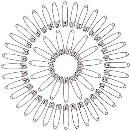 Épingle de sûreté,Épingle a Nourrice Goupille de sécurité argentée