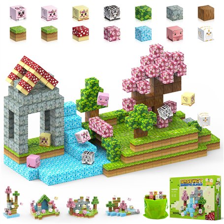 Sasewot Construction Magnetique Enfant 108 Pieces