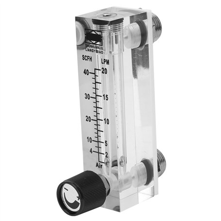 Débitmètre de gaz à panneau réglable LZM-6T 2-20LPM/4-40SCFH filetage d'interface : intérieur G1/4\