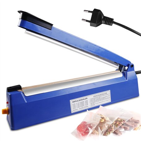 Machine à sceller à chaud 300 mm - Machine à sceller des films en plastique - Largeur d'étanchéité : 3 mm - Soudeuse portable -