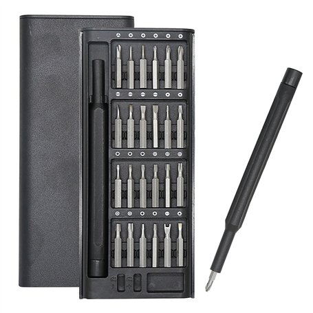 Jeu de tournevis de précision 28 en 1 - Petit mini tournevis magnétique - Kit d'outils de réparation pour ordinateur portable