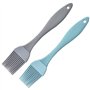 Lot de 2 pinceaux à pâtisserie en silicone - 17 cm - Pour la cuisine et la pâtisserie - Gris