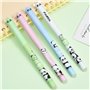 Lot de 4 stylos à bille effaçables avec 20 recharges, motif panda de dessin animé, stylo effaçable, 0,5 mm, pour fournitures sco