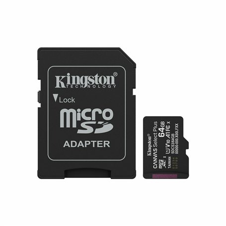 Carte Mémoire Micro SD avec Adaptateur Kingston SDCS3/64GB 64 GB