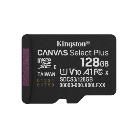 Carte Mémoire Micro SD avec Adaptateur Kingston SDCS3/128GBSP 128 GB