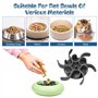 HWSWSH Gamelle Anti Glouton Chien Silicone Découpable, Insert Degamelle Anti-glouton Chat, Gamelle d'Alimentation Lente Animaux