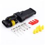 Connecteur de fil électrique étanche à 3 broches 1 5 mm Rétractable Verrouillage rapide Pour réparation carrosserie moto voiture