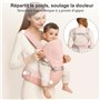 Porte-bébé nouveau-né jusqu'à 20 kg (0 à 36 mois), porte-bébé ergonomique 3 en 1 pour hanches, dos et devant, maille respirante 