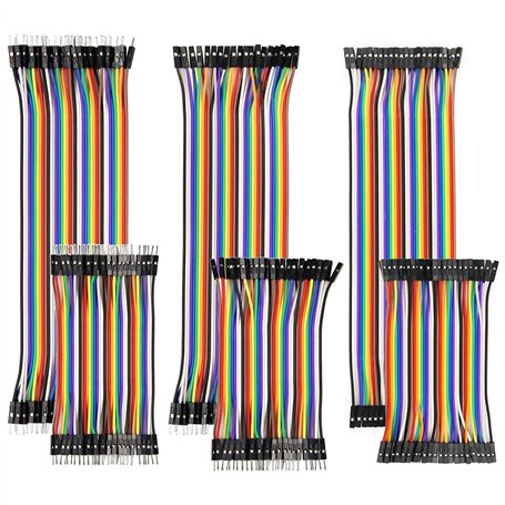 YXPCARS 240pcs Jumper Wires Kit Fils Cavaliers 10cm et 20cm Mâle à Femelle