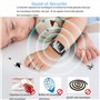 Feloyal Bracelets Anti-moustiques Affichage de la Température Corporelle Montre Anti-Moustiques Rechargeables par USB étanches à