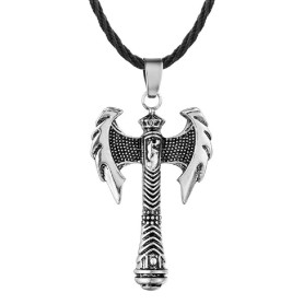 PikaLF Collier hache pour homme Collier avec pendentif hache viking nordique avec chaîne de 19,7 pouces collier hache guerrier v PikaLF Collier hache pour homme Collier avec pendentif hache viking nordique avec chaîne de 19